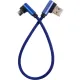 Дата кабель USB 2.0 AM to USB-C 0.25m 90° corner blue Dengos (NTK-TC-UG-SHRT-SET-BLUE)
