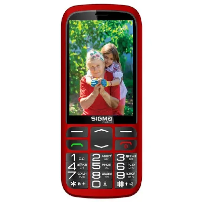 Мобільний телефон Sigma Comfort 50 Optima Type-C Red (4827798122327)