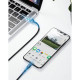 Дата кабель USB-C to Lightning 1.0m 18W 2.1A Cafule Black-Grey Baseus (CATLKLF-G1)