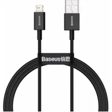 Дата кабель USB 2.0 AM to Lightning 1.0m 2.4A Superior Series Black Baseus (CALYS-A01)