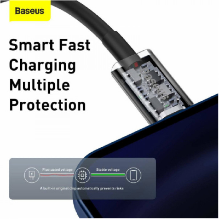 Дата кабель USB-C to Lightning 1.0m 20W Superior Series Black Baseus (CATLYS-A01)