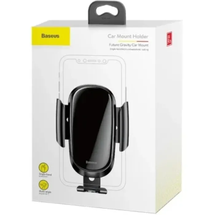 Універсальний автотримач Baseus Future Gravity Car Mount Black (SUYL-WL01)