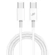 Дата кабель USB-C to USB-C 1.0m 20W CC-03W White Grand-X (CC-03W)