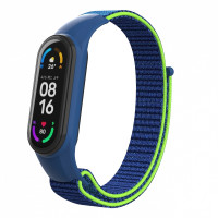 Ремінець до фітнес браслета Armorstandart нейлоновий для Xiaomi Mi Band 7/6/5/4 Blue/Green (ARM67844)