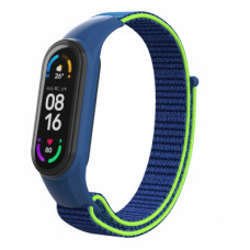 Ремінець до фітнес браслета Armorstandart нейлоновий для Xiaomi Mi Band 7/6/5/4 Blue/Green (ARM67844)