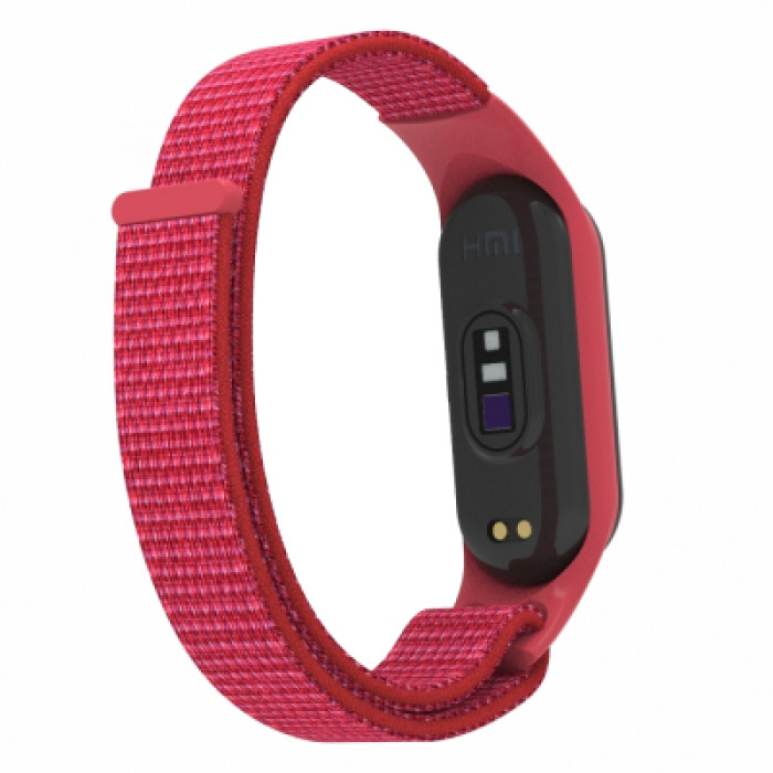 Ремінець до фітнес браслета Armorstandart нейлоновий для Xiaomi Mi Band 7/6/5/4 Red (ARM67842)