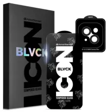 Скло захисне Armorstandart Supreme Plus Black Icon Apple iPhone 13 (ARM68073)