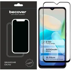 Скло захисне BeCover Vivo Y02/Y02A Black (709275)