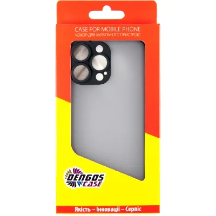 Чохол до мобільного телефона Dengos Matte iPhone 14 Pro Max (black) (DG-TPU-MATT-126)