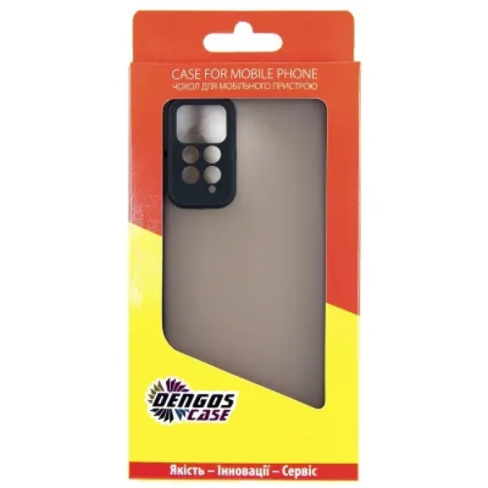 Чохол до мобільного телефона Dengos Matte Xiaomi Redmi Note 12 Pro 4g (black) (DG-TPU-MATT-122)