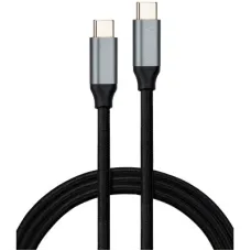 Дата кабель USB-C to USB-C 1.5m USB3.2 Gen2 100W 10GBps Nylon Vinga (VCPDCU3215)
