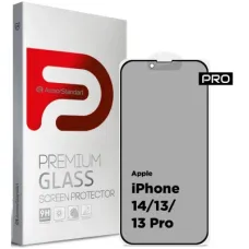 Скло захисне Armorstandart Pro Anti-spy Matte Apple iPhone 14/13/13 Pro Black (ARM68603)
