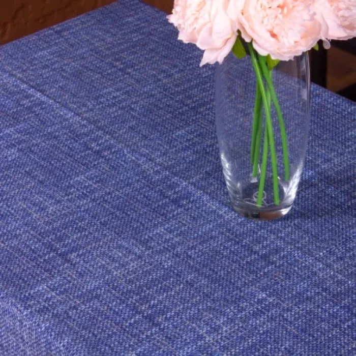 Скатертина MirSon Рогожа №209 Blue Binding 130x180 см (2200006738107)