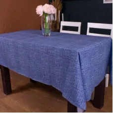 Скатертина MirSon Рогожа №209 Blue Binding 130x180 см (2200006738107)