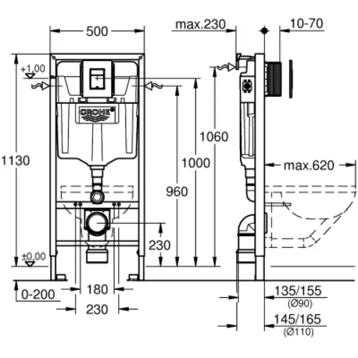 Інсталяція Grohe QuickFix 39930000 (CV030563)