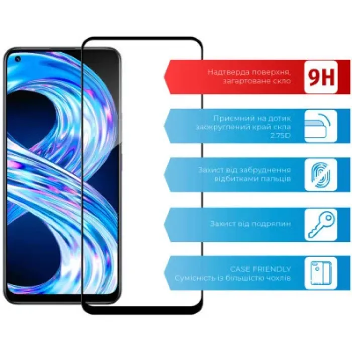 Скло захисне ACCLAB Full Glue Realme 8 (1283126523205)