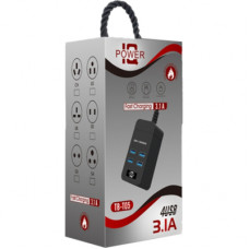Зарядний пристрій Voltronic TВ-Т05, 4*USB Black (ТВ-Т05-Black)
