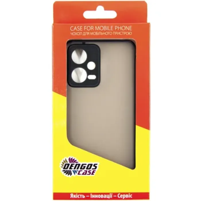 Чохол до мобільного телефона Dengos Matte Xiaomi Redmi Note 12 5g (black) (DG-TPU-MATT-129)
