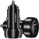 Зарядний пристрій Choetech USB-C+USB-A 60W QC3.0/PD/PPS black (TC0014-BK)
