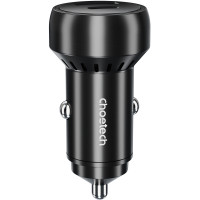 Зарядний пристрій Choetech USB-C+USB-A 60W QC3.0/PD/PPS black (TC0014-BK)