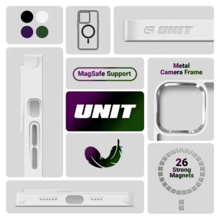 Чохол до мобільного телефона Armorstandart Unit MagSafe Apple iPhone 13 Pro Matte Clear Silver (ARM70463)
