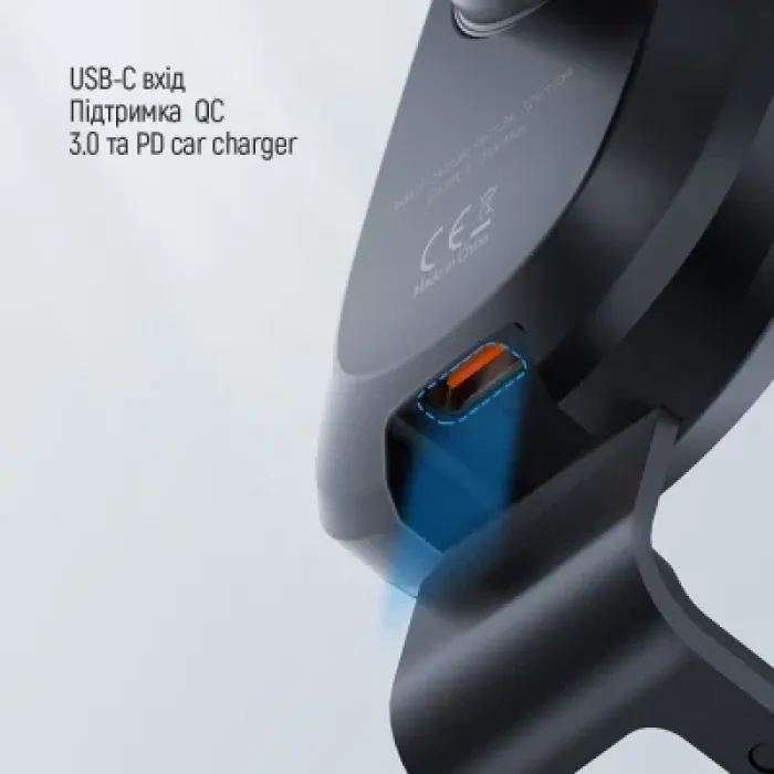 Універсальний автотримач ColorWay Air Vent Car Wireless Charger 15W Black (CW-CHAW038Q-BK)