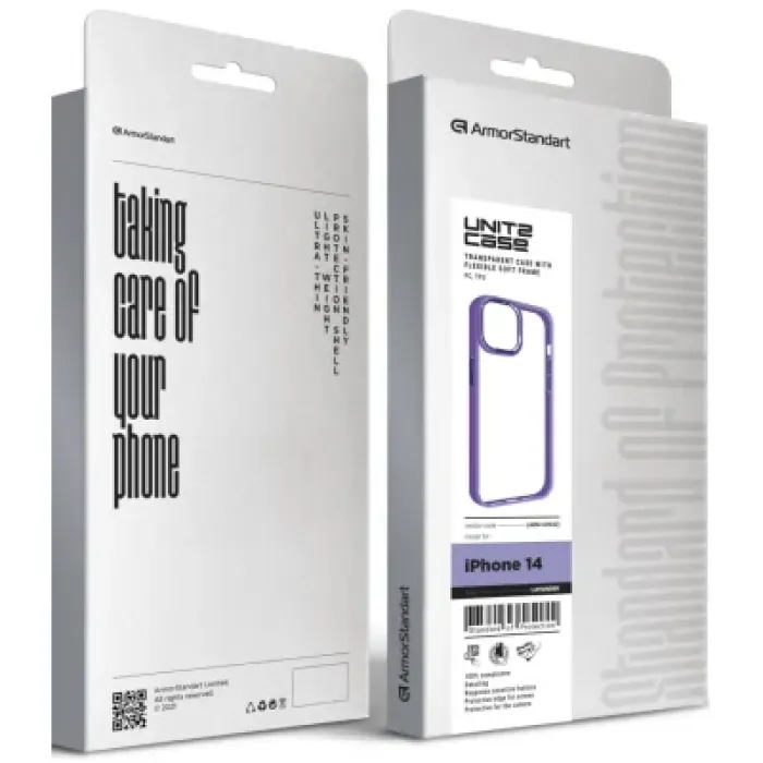 Чохол до мобільного телефона Armorstandart UNIT2 Apple iPhone 14 Lavander (ARM69942)