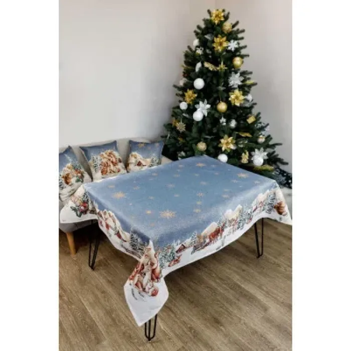Скатертина Прованс гобеленова Блакитне сяйво 135х240см (4823093450233)