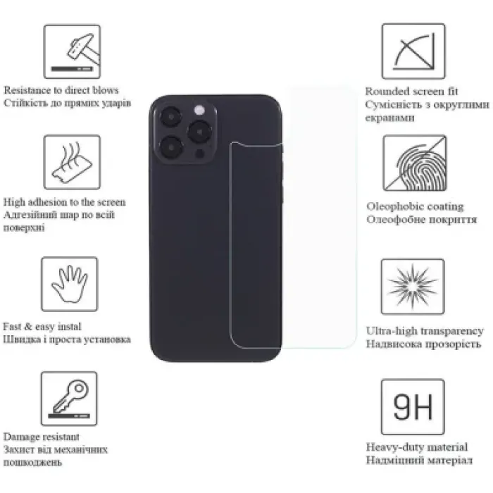 Скло захисне Drobak back panel Apple iPhone 14 Plus (535321)