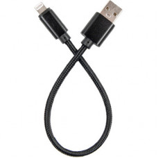 Дата кабель USB 2.0 AM to Lightning 0.2m black Dengos (NTK-L-SHRT-BLACK)