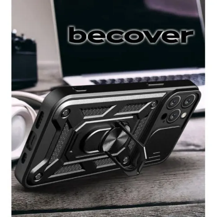 Чохол до мобільного телефона BeCover Military Apple iPhone 15 Pro Black (709953)