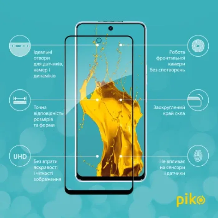 Скло захисне Piko Full Glue Tecno Camon 19/19 Pro (1283126547287)