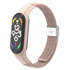 Ремінець до фітнес браслета Armorstandart Braided Solo Loop для Xiaomi Mi Band 7/6/5/4 Pink Sand (ARM69906)