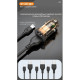 Зарядний пристрій XO CC49 2USB 2.4A (Black/Brown) (XO-CC49)