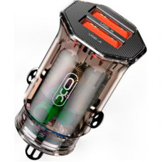 Зарядний пристрій XO CC49 2USB 2.4A (Black/Brown) (XO-CC49)