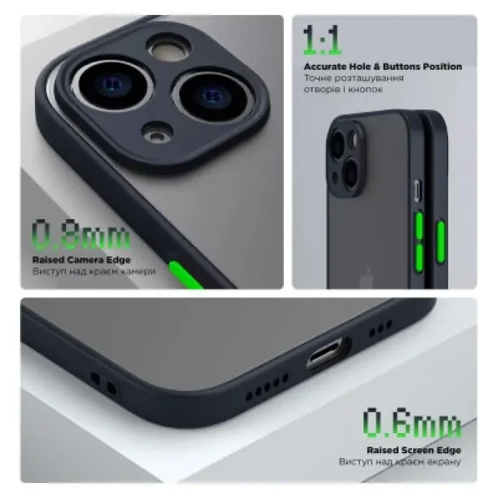 Чохол до мобільного телефона Armorstandart Frosted Matte OPPO A18 4G / A38 4G Navy Blue (ARM72404)
