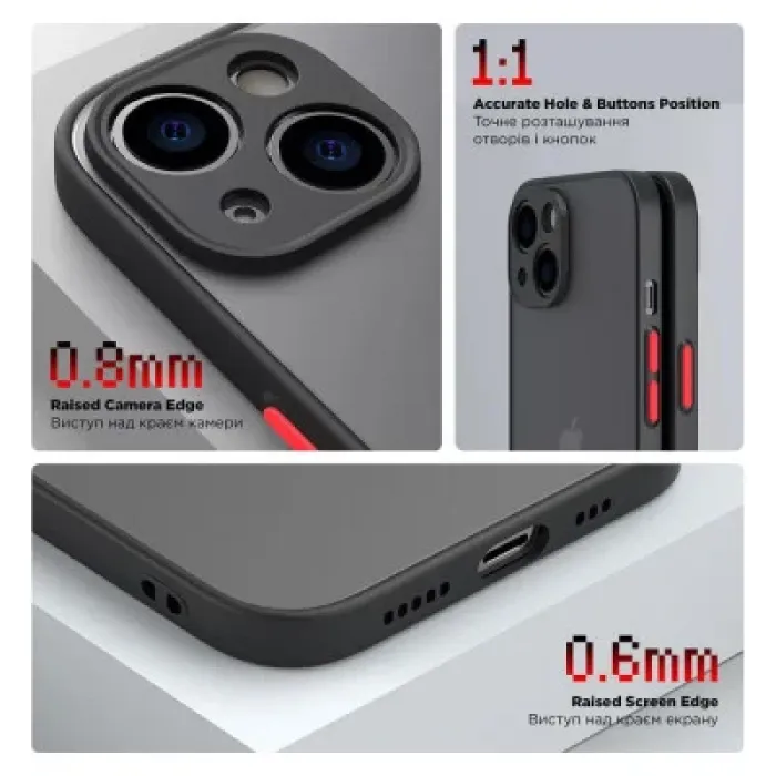 Чохол до мобільного телефона Armorstandart Frosted Matte Samsung A05s (A057) Black (ARM72573)