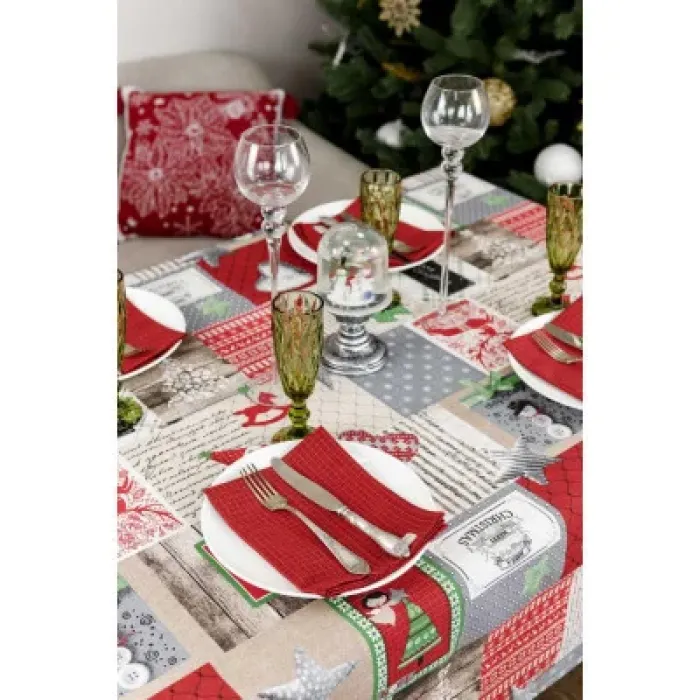 Скатертина Прованс Merry Christmas 220x132 см (4823093451438)