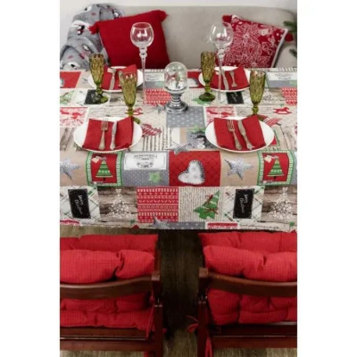 Скатертина Прованс Merry Christmas 220x132 см (4823093451438)