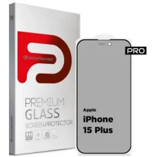 Скло захисне Armorstandart Pro Anti-spy Matte Apple iPhone 15 Plus Black (ARM73173)