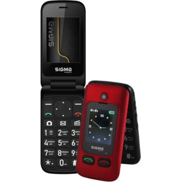 Мобільний телефон Sigma Comfort 50 Shell Duo Type-C Red Black (4827798212516)
