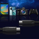 Дата кабель USB-C to USB-C 2.0m 240W Choetech (XCC-1036-BK)