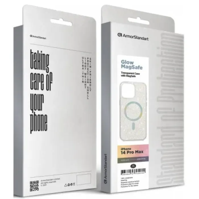Чохол до мобільного телефона Armorstandart Glow Magsafe Apple iPhone 14 Pro Max Transparent (ARM69725)