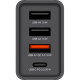 Зарядний пристрій Verbatim USB 30W PD3.0 4-ports black (49700)