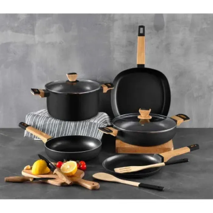 Сковорода Bergner Wok Earth Black 28 см (BG-34627-BK)