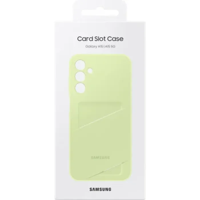 Чохол до мобільного телефона Samsung Galaxy A15 (A156) Card Slot Case Lime (EF-OA156TMEGWW)
