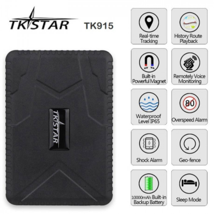 GPS-трекер для авто Voltronic TK-STAR TK-915 з магнітом 5 кг і акб 10000Ah на 120 діб Q50 (TK-915)