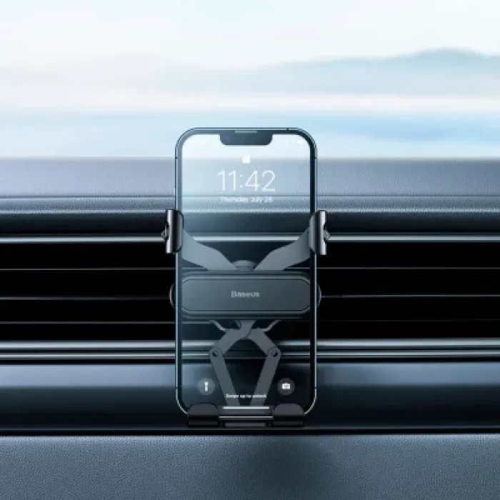 Універсальний автотримач Baseus Stable Gravitational Car Mount Lite (Air Outlet Version) (SUWX010001)
