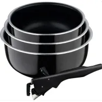 Набір посуду Bergner Click&Cook ковші 16/18/20 см 4 предмета (BG-31608-BK)