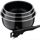 Набір посуду Bergner Click&Cook ковші 16/18/20 см 4 предмета (BG-31608-BK)